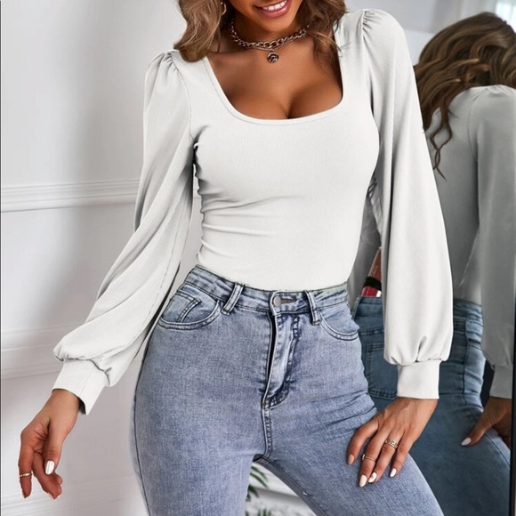 Bishop sleeve blouse black - Picture 11 of 16